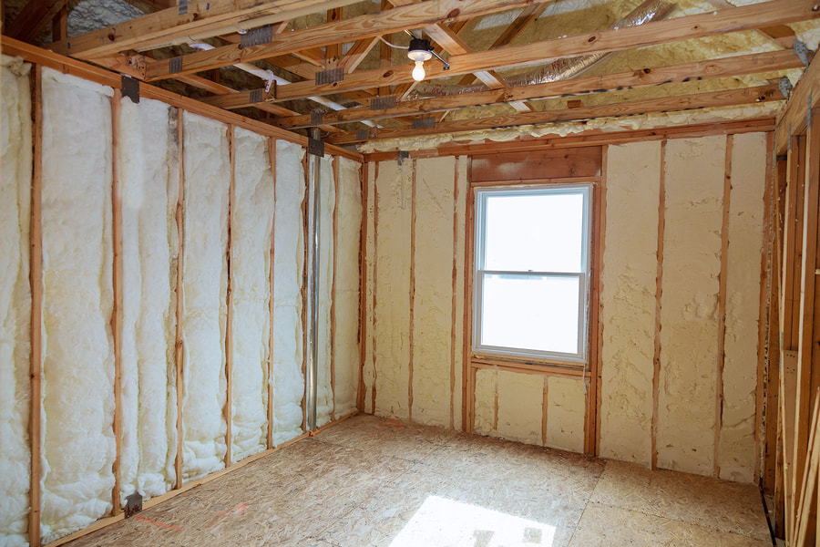 room with insulation board